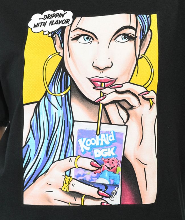 DGK x Kool Aid Sippin Black T-Shirt - thumbnail 3
