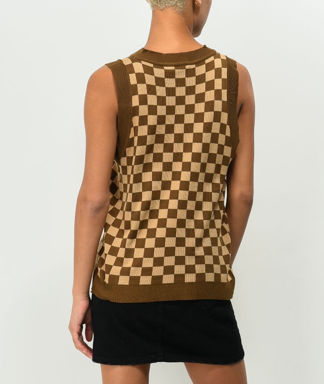 Daisy Street Oversized Knit Vest Tank Top - thumbnail 2