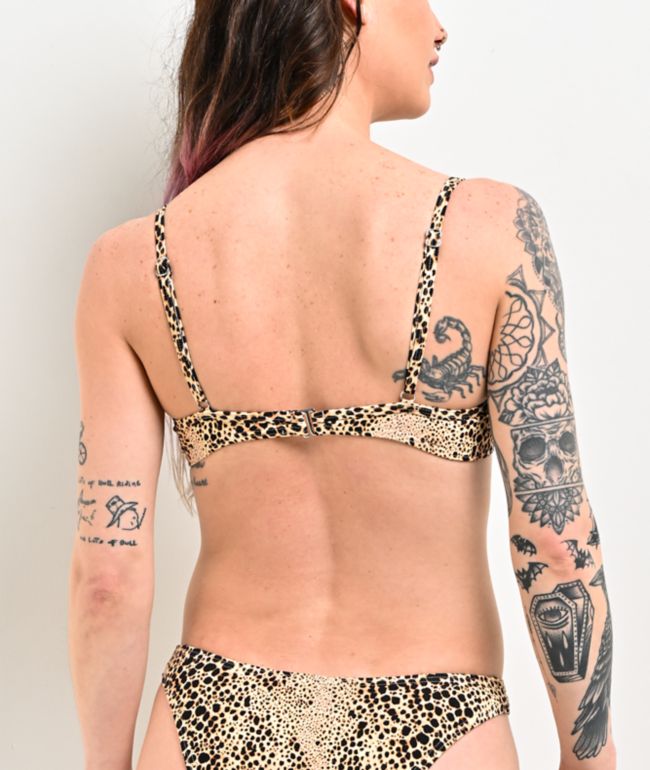 Damsel Amy Leopard Brown Underwire Bikini Top - thumbnail 2