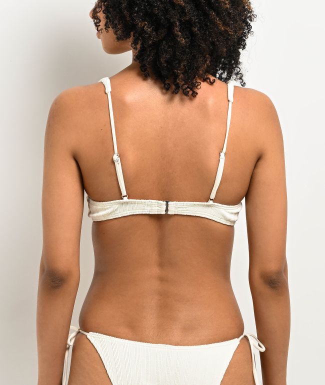 Damsel Lily Pucker Vanilla Underwire Bikini Top - thumbnail 2