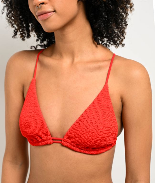 Damsel Rita Summertime Red Triangle Bikini Top - thumbnail 3