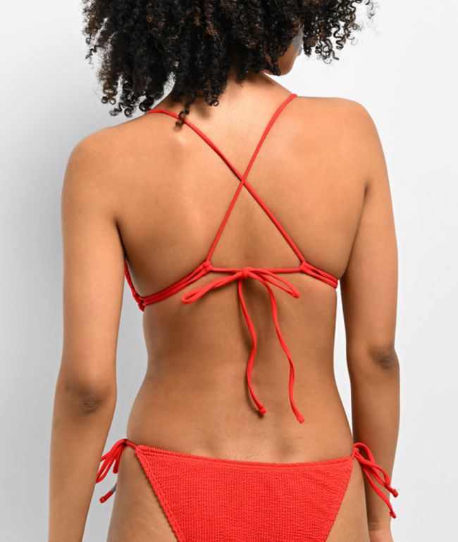 Damsel Rita Summertime Red Triangle Bikini Top - thumbnail 2