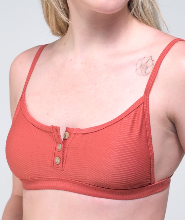 Damsel Sedona Herringbone Bralette Bikini Top - thumbnail 3