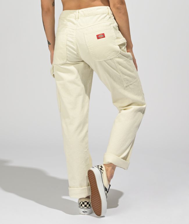 Dickies Cream Corduroy Carpenter Pants - thumbnail 2
