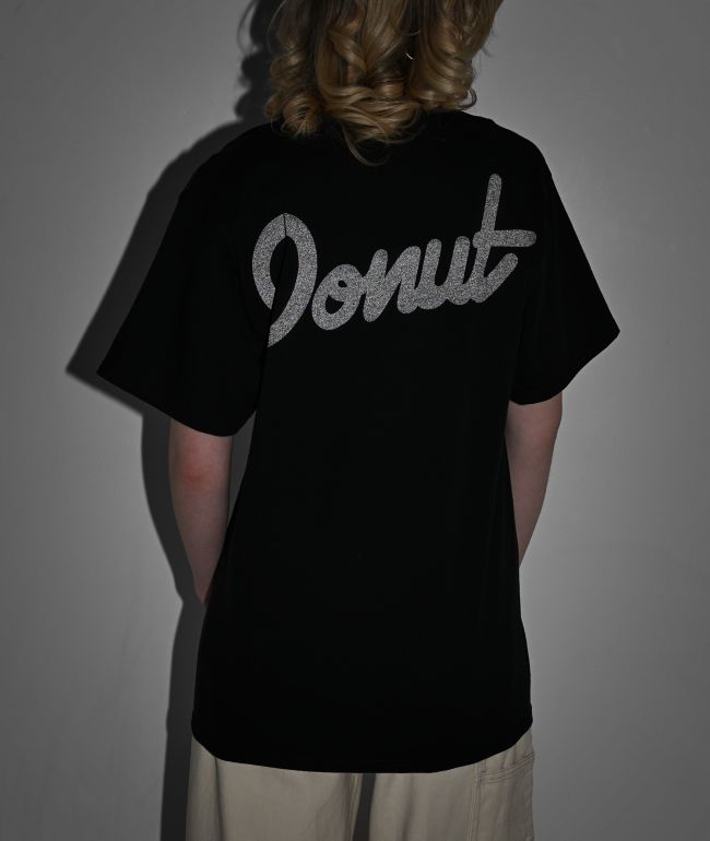 Donut Dark Mode OG Logo Black T-Shirt - thumbnail 2