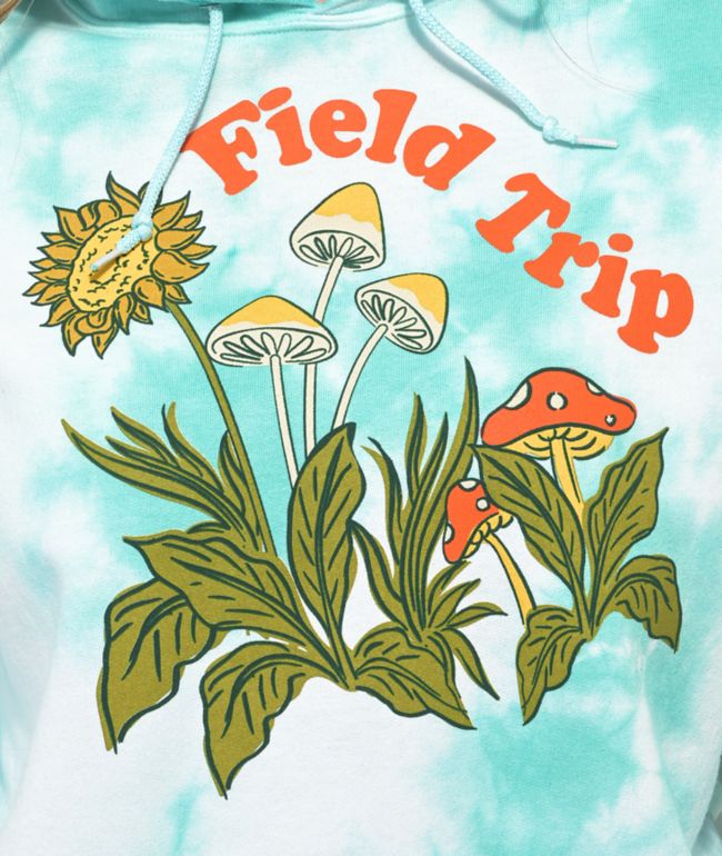 Dravus Field Trip Blue Wash Tie Dye Hoodie - thumbnail 3