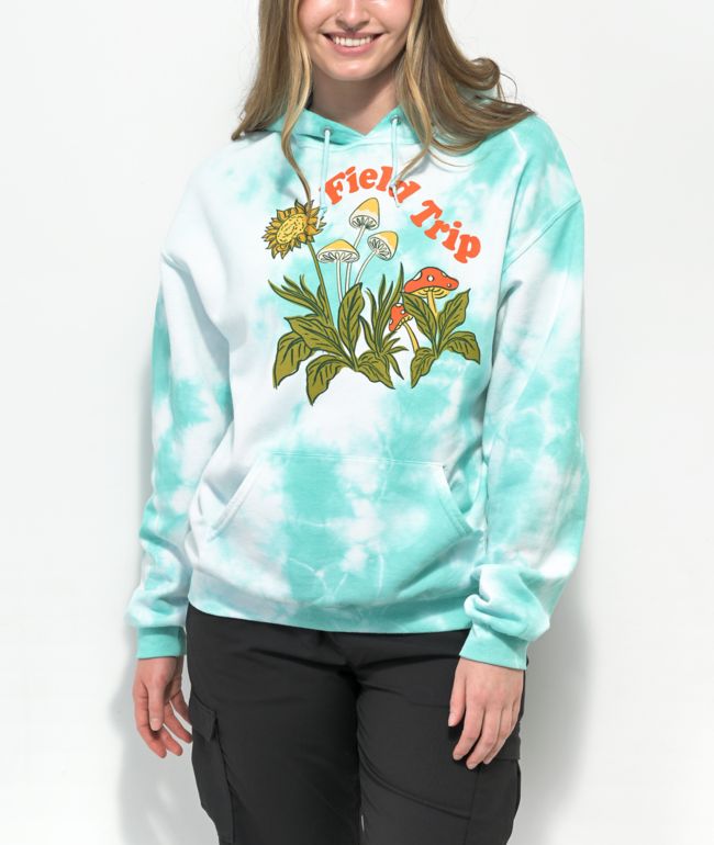Dravus Field Trip Blue Wash Tie Dye Hoodie