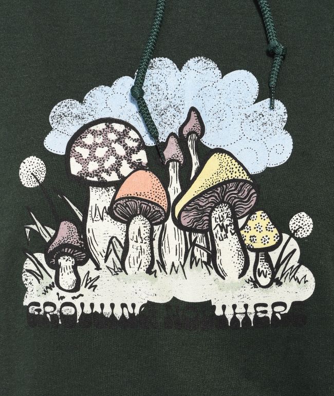 Dravus Growing Nowhere Green Hoodie - thumbnail 3