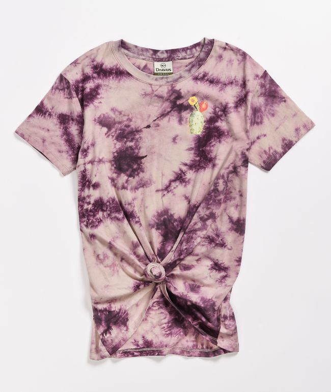Dravus Joane Cactus Blackberry Tie Dye T-Shirt - thumbnail 2