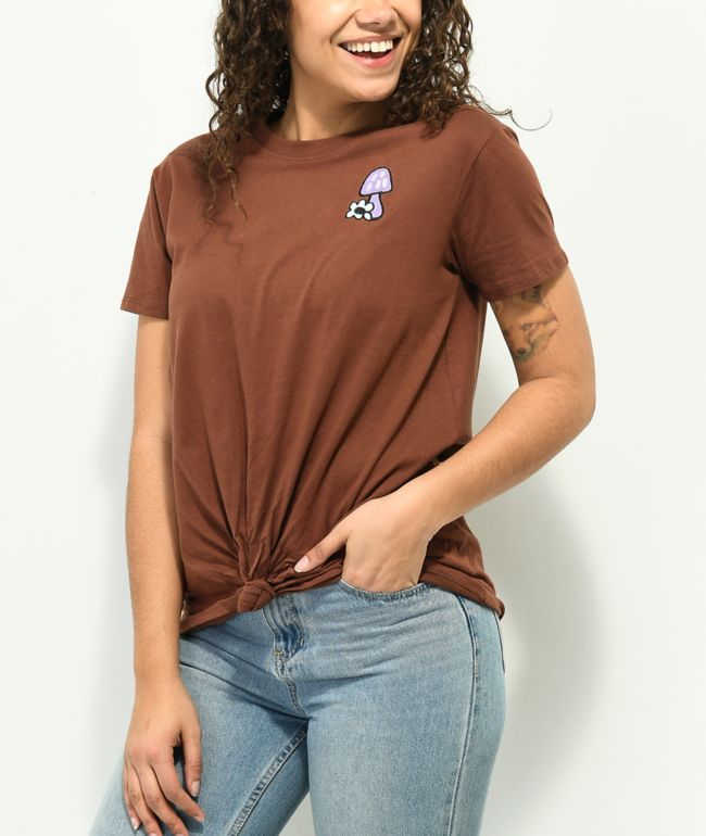Dravus Joane Heading Nowhere Brown T-Shirt - thumbnail 2