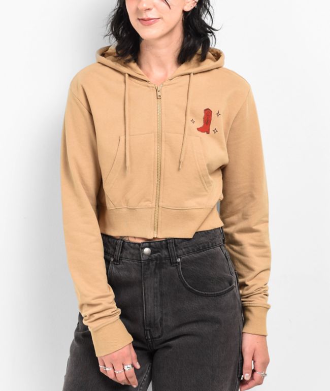 Dravus Lil Red Natural Crop Hoodie - thumbnail 2