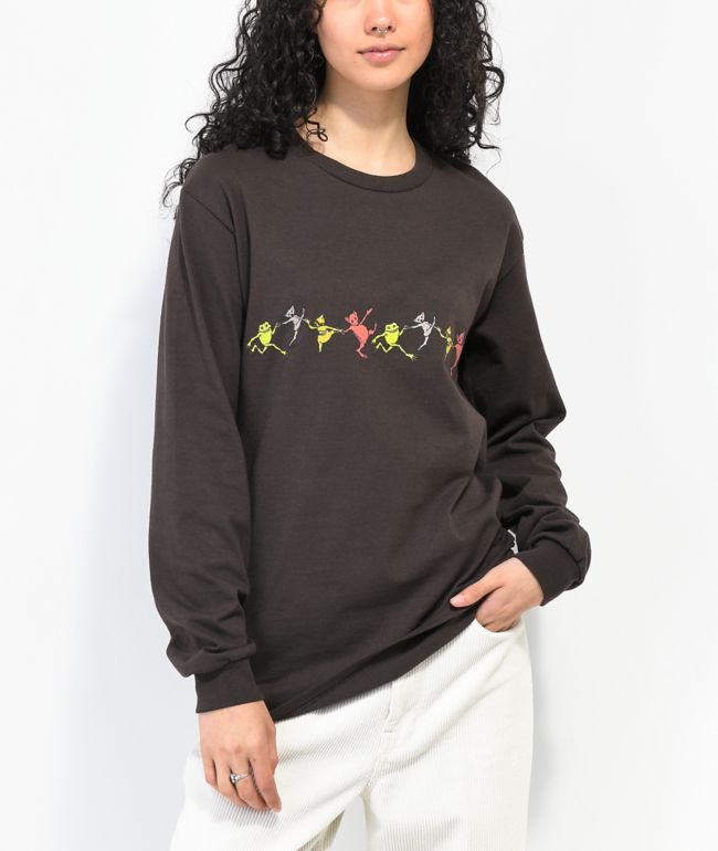 Dravus Little Things Brown Long Sleeve T-Shirt - thumbnail 2