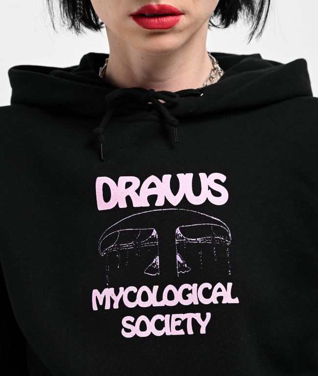 Dravus Mushroom Studies Black Hoodie - thumbnail 3