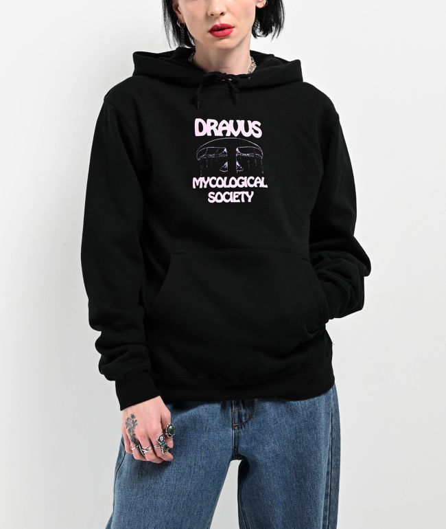 Dravus Mushroom Studies Black Hoodie - thumbnail 2