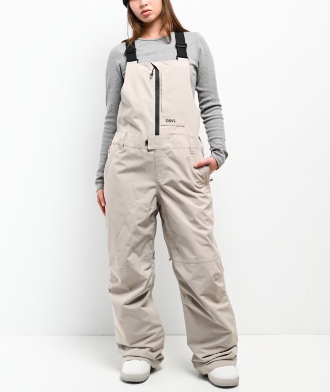 Dravus Rhododendron Khaki 15K Bib Snowboard Pants