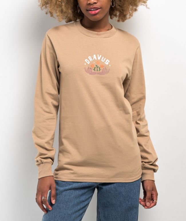 Dravus Somewhere Soon Sand Long Sleeve T-Shirt - thumbnail 2