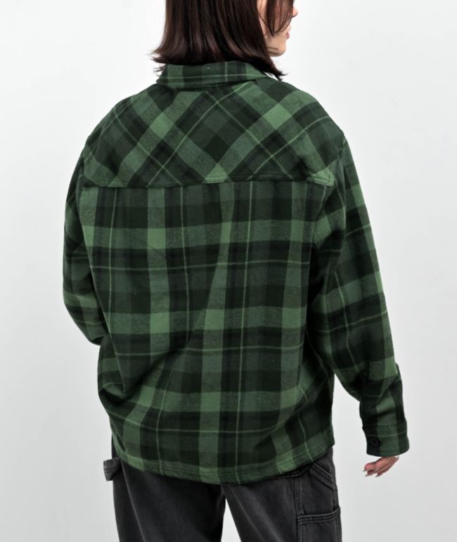 Empyre Akrin Green Plaid Flannel Shirt - thumbnail 2