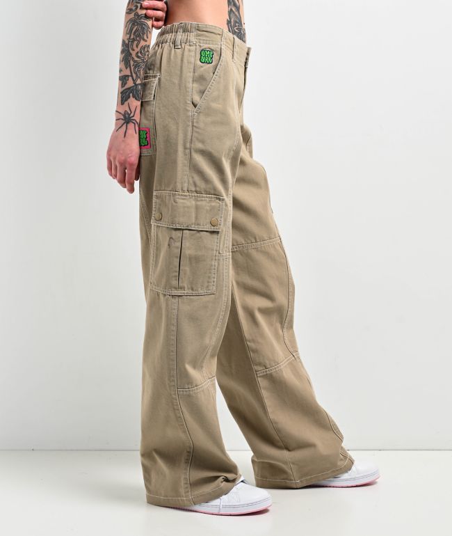 Empyre Alani Low Rise Chinchilla Relaxed Cargo Pants - thumbnail 3