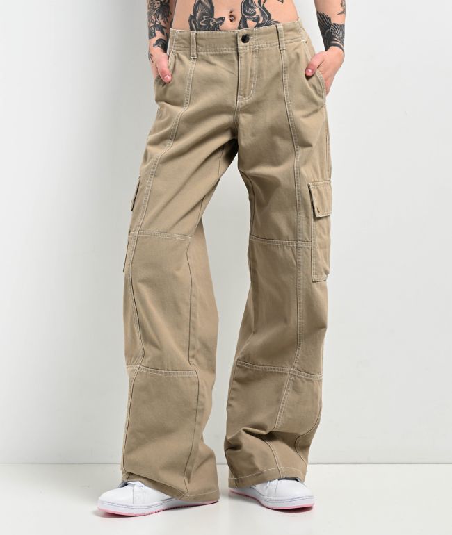 Empyre Alani Low Rise Chinchilla Relaxed Cargo Pants - thumbnail 2