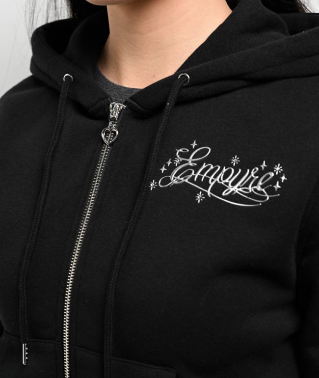 Empyre Angel Black Zip Hoodie - thumbnail 3