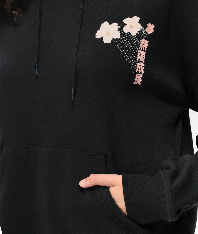 Empyre Botanical Art Black Hoodie - thumbnail 3