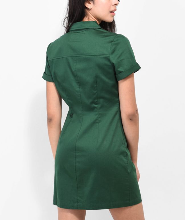 Empyre Brandi Green Worker Dress - thumbnail 2