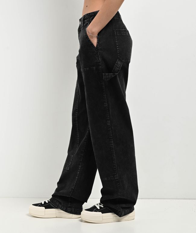 Empyre Brooke Mineral Wash Black Carpenter Jeans - thumbnail 3