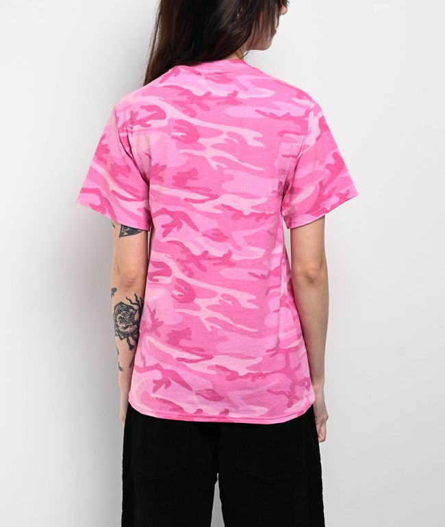 Empyre Bubble Logo Pink Camo T-Shirt - thumbnail 2