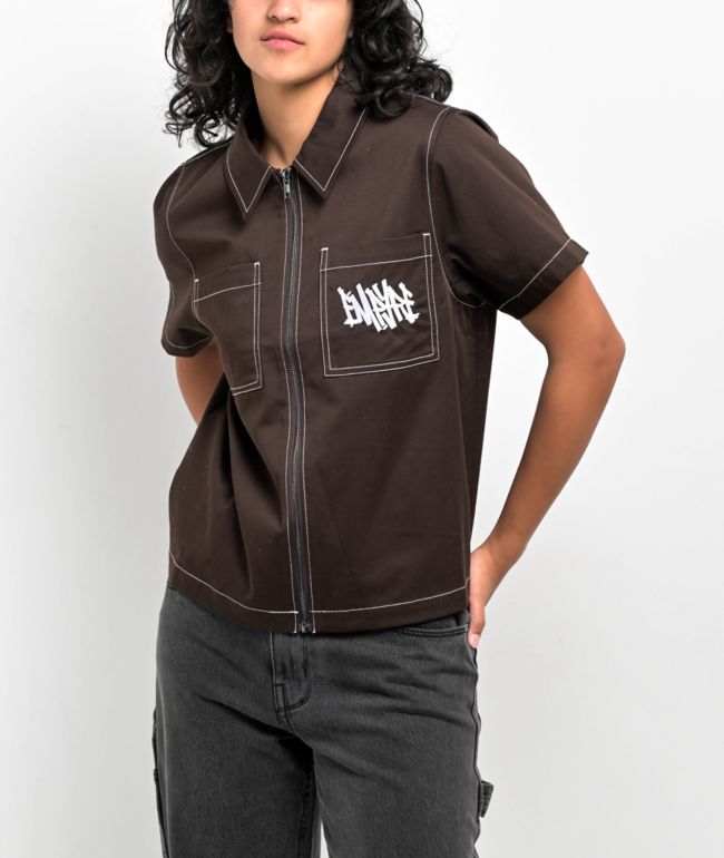 Empyre Buffy Java Crop Work Shirt - thumbnail 2