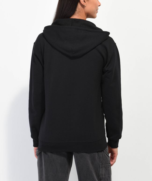 Empyre Butterfly Rhinestone Black Zip Hoodie - thumbnail 2