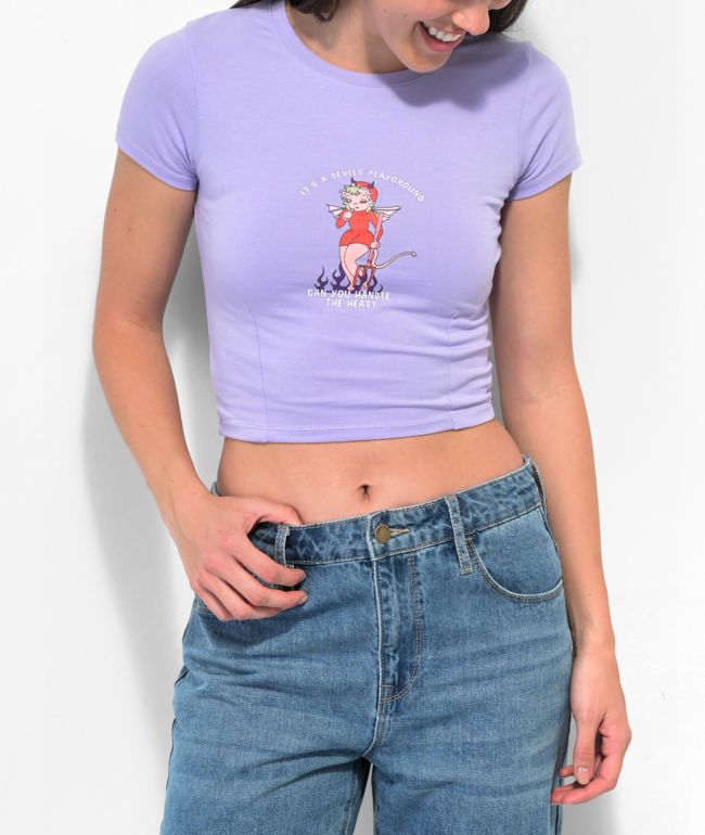 Empyre Can't Handle The Heat Purple Baby T-Shirt