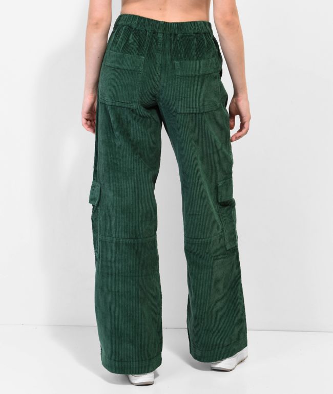 Empyre Darian Hunter Green Cargo Corduroy Skate Pants - thumbnail 2