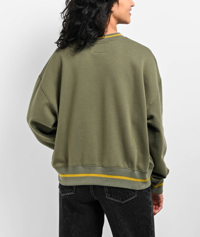 Empyre Dawsen Green Crewneck Sweatshirt - thumbnail 2