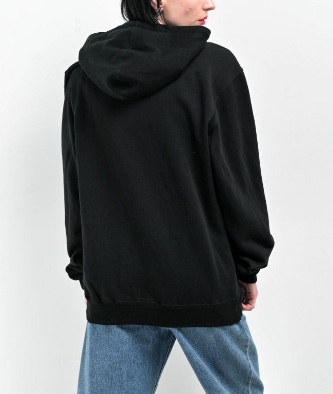 Empyre Ditsy Floral Black Hoodie - thumbnail 2