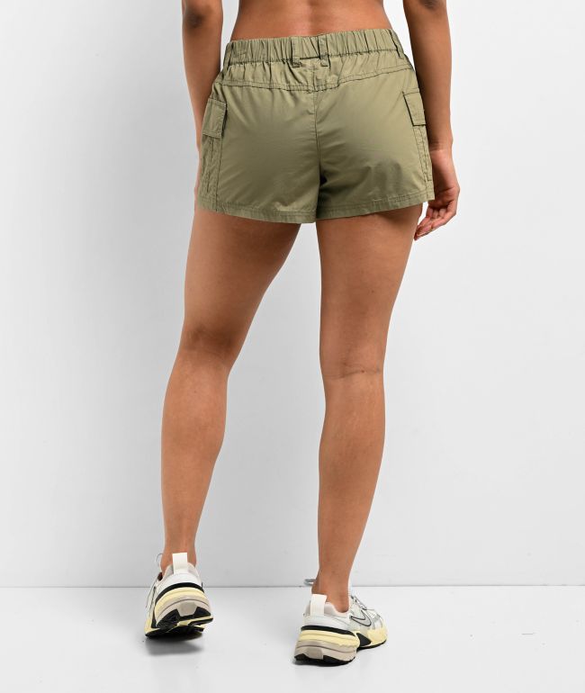 Empyre Evie Olive Green Cargo Shorts - thumbnail 2