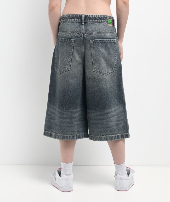 Empyre Extent Engine Wash Denim Shorts - thumbnail 2