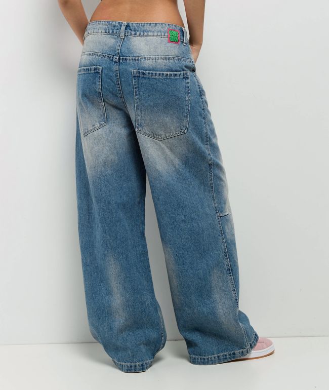 Empyre Extent Winnie Light Wash Wide Leg Jeans - thumbnail 2
