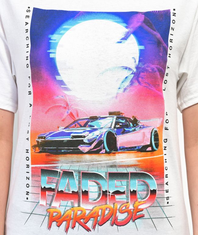Empyre Faded Paradise White T-Shirt - thumbnail 2