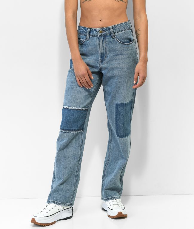 Empyre Frankie Patched Dad Jeans