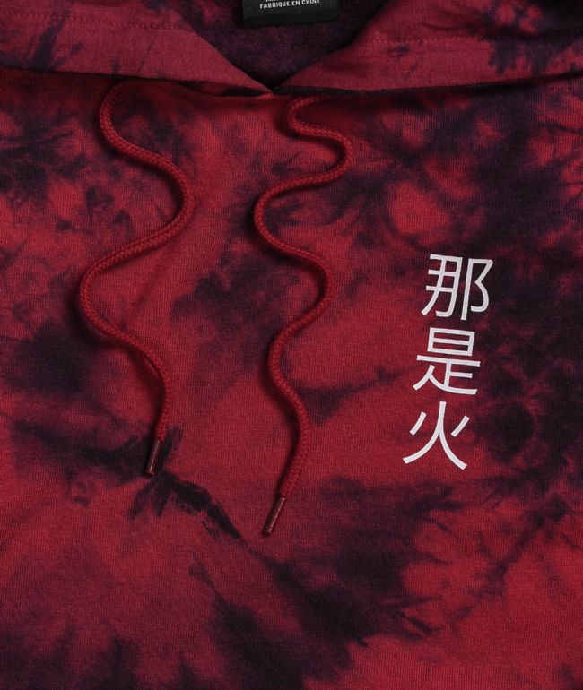 Empyre Fredia Dragon Red Tie Dye Hoodie - thumbnail 3