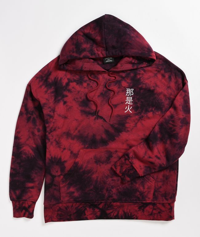 Empyre Fredia Dragon Red Tie Dye Hoodie - thumbnail 2