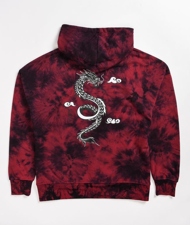 Empyre Fredia Dragon Red Tie Dye Hoodie