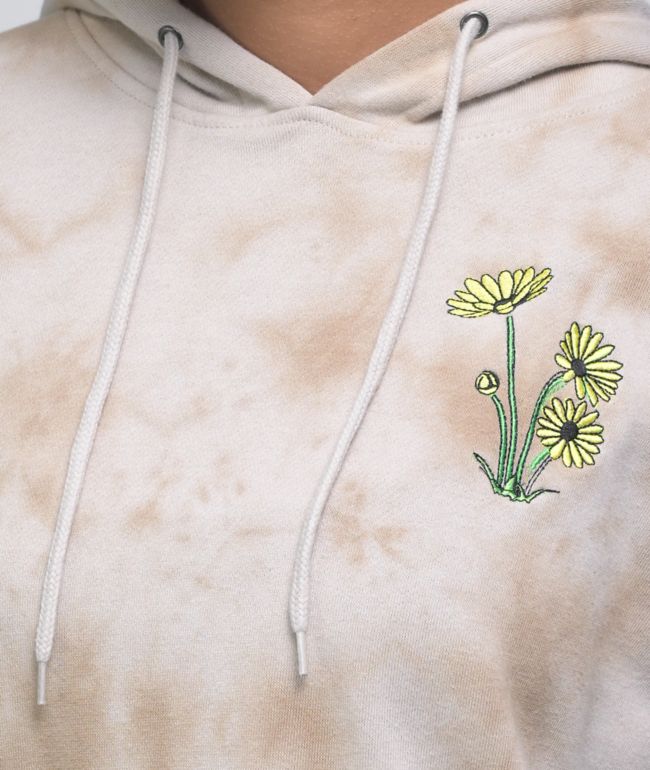 Empyre Fredia Embroidered Tan Tie Dye Hoodie - thumbnail 3