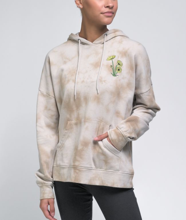 Empyre Fredia Embroidered Tan Tie Dye Hoodie - thumbnail 2