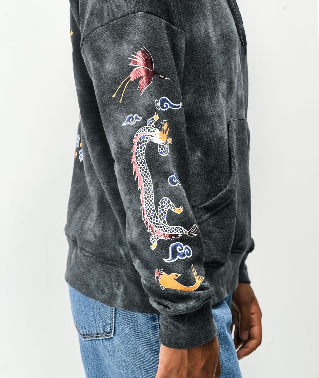 Empyre Fredia Foil Fish Black Tie Dye Hoodie - thumbnail 3