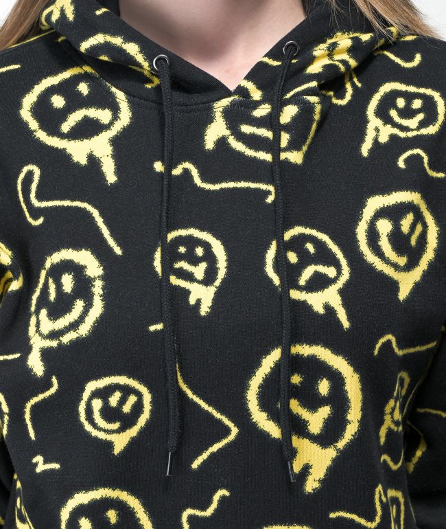 Empyre Fredia Melted Smile Black Hoodie - thumbnail 3