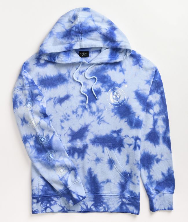 Empyre Fredia Skull Blue Tie Dye Hoodie - thumbnail 2