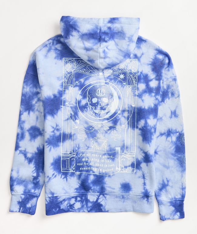 Empyre Fredia Skull Blue Tie Dye Hoodie