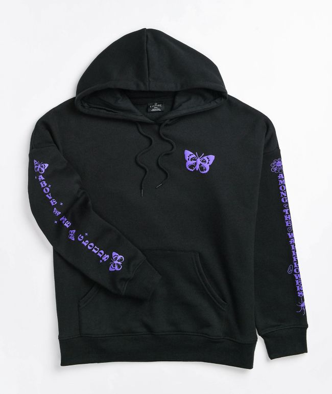 Empyre Fredia Wallflowers Black Hoodie - thumbnail 2