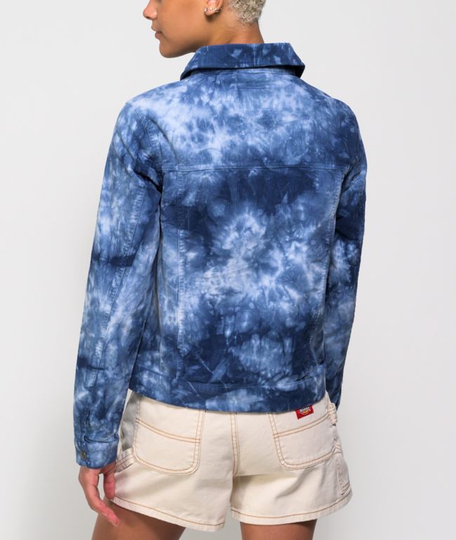 Empyre Freya Blue Tie Dye Corduroy Jacket - thumbnail 2